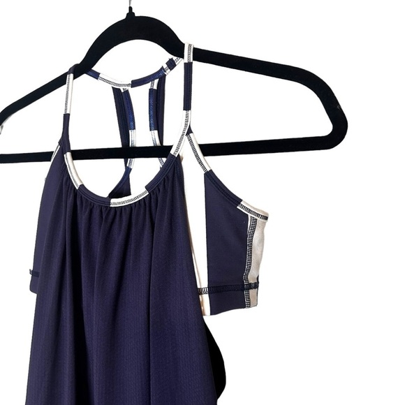 Lululemon No Limits Tank- Cadet Blue / Steep Stripe Cadet Blue Horizontal - Picture 11 of 15